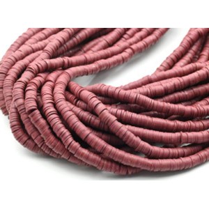 Бусины из каучука Африканские диски 6мм*0,9-1,2мм, цвет вишневый, 39см (иск.) Бусины из каучука Африканские диски 6мм*0,9-1,2мм, цвет вишневый, 39см (иск.)