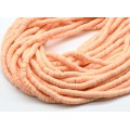 Бусины из каучука Африканские диски 6мм*0,9-1,2мм, цвет персиковый, 39см (иск.)