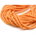 Бусины из каучука Африканские диски 6мм*0,9-1,2мм, цвет оранжевый, 39см (иск.)