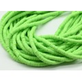 Бусины из каучука Африканские диски 6мм*0,9-1,2мм, цвет зеленый, 39см (иск.)