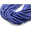 Бусины из каучука Африканские диски 6мм*0,9-1,2мм, цвет синий, 39см (иск.)