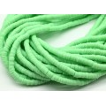 Бусины из каучука Африканские диски 6мм*0,9-1,2мм, цвет зеленый, 39см (иск.)