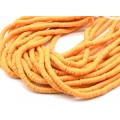 Бусины из каучука Африканские диски 6мм*0,9-1,2мм, цвет рыжий, 39см (иск.)