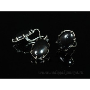 Кольцо и серьги с агатом