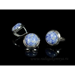 Кольцо и серьги с лазуритом