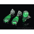 Кольцо и серьги с малахитом (имитация) (иск.) Кольцо и серьги с малахитом (имитация) (иск.)