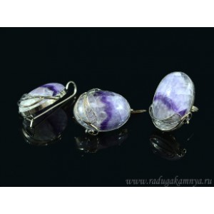 Кольцо и серьги с флюоритом