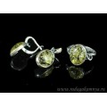 Кольцо и серьги с янтарем (имитация)  (иск.)