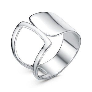 Кольцо "Минимал" ассиметрия, родирование Кольцо "Минимал" ассиметрия, родирование