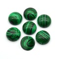 Кабошон, малахит (иск.) круг, 12*12*4мм.