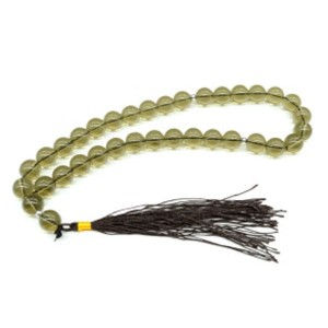 Четки из раухтопаза искусственного шарик 12мм, 40см (иск.)