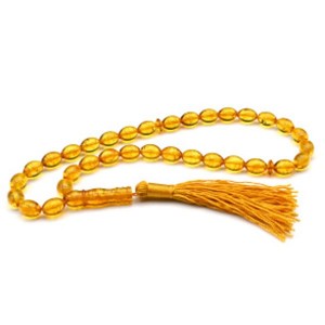 Четки янтарные овал 8*11мм цвет  медовый, 38см