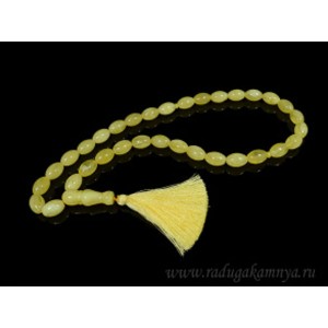 Четки из янтаря искусственного овал 13*19мм молочный, 63см. (иск.) Четки из янтаря искусственного овал 13*19мм молочный, 63см. (иск.)