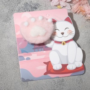 Брошь "Кошачья лапка", цвет МИКС