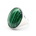 Кольцо из малахита овал 21*28мм (иск.) Кольцо из малахита овал 21*28мм (иск.)