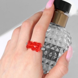 Кольцо "Мармеладный мишка" гамми, бусинки, цвет МИКС, безразмерное