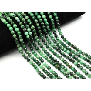 Бусины из фуксита шарик гр.6мм, 39см, 61 бусина