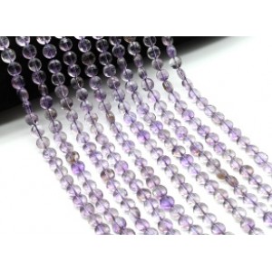 Бусины из аметиста круг гр.8мм, 39см, 48 бусин Бусины из аметиста круг гр.8мм, 39см, 48 бусин