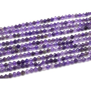Бусины из аметиста форма 6*5мм, 39см, 75 бусин