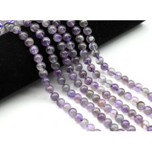 Бусины из аметиста шарик 8мм, 38см, 47 бусин