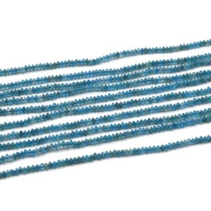 Бусины из апатита рондель 2*1мм, 38,5см, 319 бусин