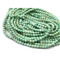 Бусины из бирюзы (иск.) шарик гр.4мм, 39см, 100 бусин