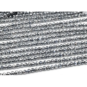 Бусины из терагерцевого камня шарик гр.4мм, 38см, 95 бусин (иск.)