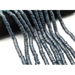 Бусины из перламутра тонированного диски 8мм цв.сизый, 39см, 195 бусин