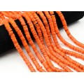 Бусины из перламутра тонированного диски 8мм цв.оранжевый, 39см, 195 бусин Бусины из перламутра тонированного диски 8мм цв.оранжевый, 39см, 195 бусин