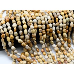 Бусины из коралла галтовка 5*8мм, 39см, 46 бусин Бусины из коралла галтовка 5*8мм, 39см, 46 бусин