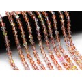 Опал синтетический бусины многогранник 7*7мм цв.оранжевый, 34см, 50 бусин (иск.)