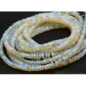 Бусины из Опала рондель на увеличение 41см, 168 бусин, 8,8г