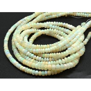 Бусины из Опала рондель на увеличение 41см, 166 бусин, 8,9г