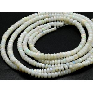 Бусины из Опала рондель на увеличение 41см, 152 бусины, 9,3г