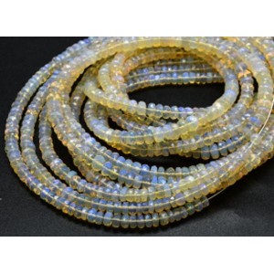 Бусины из Опала рондель на увеличение 41см, 157 бусин, 9,3г