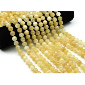 Бусины из селенита шарик 12мм, 40см, 34 бусины Бусины из селенита шарик 12мм, 40см, 34 бусины