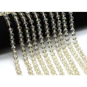 Бусины из циркона шарик гр.8мм цв.бежевый, 39,5см, 56 бусин (иск.)