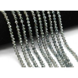 Бусины из циркона шарик гр.6мм цв.оливковый, 40см, 83 бусины (иск.)