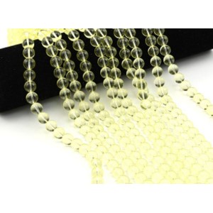 Бусины из стекла шарик 10мм цв.лимонный, 38см, 40 бусин (иск.) Бусины из стекла шарик 10мм цв.лимонный, 38см, 40 бусин (иск.)