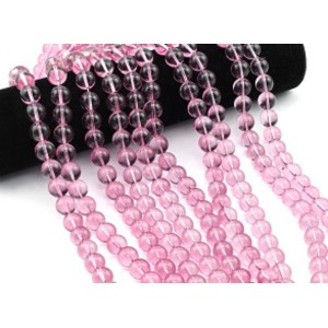 Бусины из стекла шарик 12мм цв.сливовый, 38см, 33 бусины (иск.)