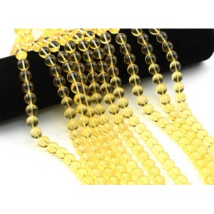 Бусины из стекла шарик 10мм цв.желтый, 38см, 40 бусин (иск.) Бусины из стекла шарик 10мм цв.желтый, 38см, 40 бусин (иск.)