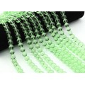 Бусины из стекла шарик 10мм цв.зеленый, 38см, 40 бусин (иск.)