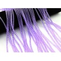 Бусины из стекла шарик 4мм цв.фиолетовый, 38см, 102 бусины (иск.)