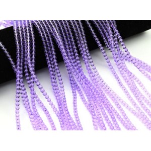 Бусины из стекла шарик 4мм цв.фиолетовый, 38см, 102 бусины (иск.)