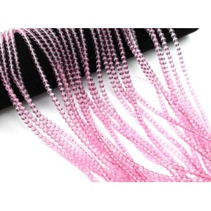 Бусины из стекла шарик 4мм цв.сливовый, 38см, 102 бусины (иск.)