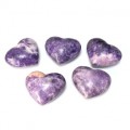 Сердце из лепидолита 75*62*36мм