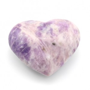 Сердце из лепидолита 85*73*41мм