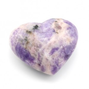 Сердце из лепидолита 86*73*38мм