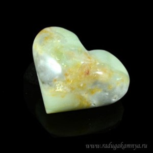 Сердце из амазонита 52*41*25мм, 59г