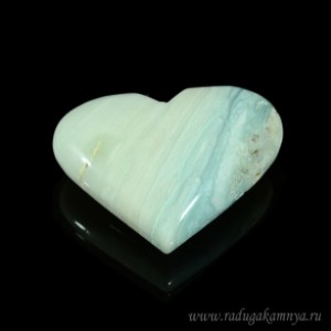 Сердце из амазонита 60*46*22мм, 71г